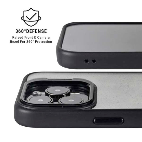 Speckle Grey Concrete iPhone 15 Pro Max Kickstand Case