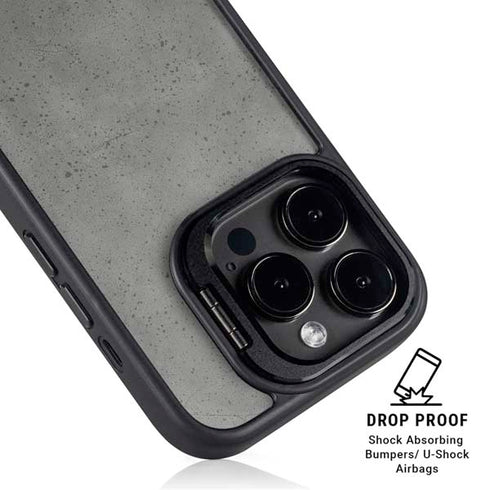 Speckle Grey Concrete iPhone 15 Pro Max Kickstand Case