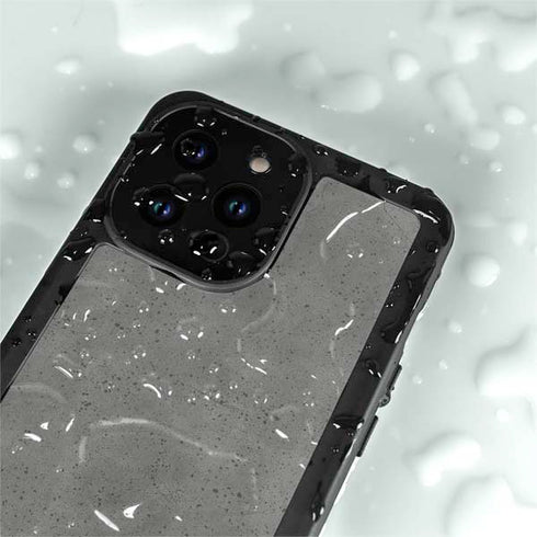 Speckle Grey Concrete iPhone 15 Pro Waterproof Case