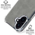 Speckle Grey Concrete iPhone 16 Clear Case