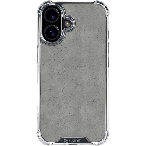 Speckle Grey Concrete iPhone 16 Plus Clear Case