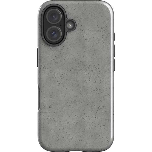 Speckle Grey Concrete iPhone 16 Plus Impact Case