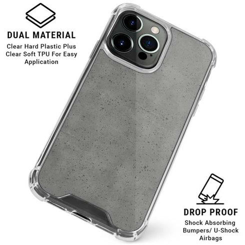 Speckle Grey Concrete iPhone 16 Pro Clear Case