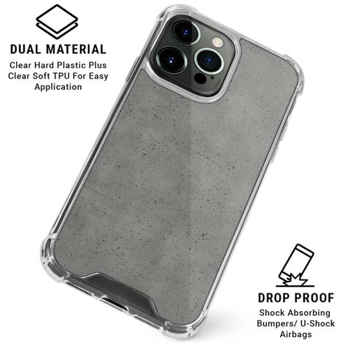Speckle Grey Concrete iPhone 16 Pro Max Clear Case