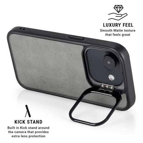 Speckle Grey Concrete iPhone 16e Kickstand Case