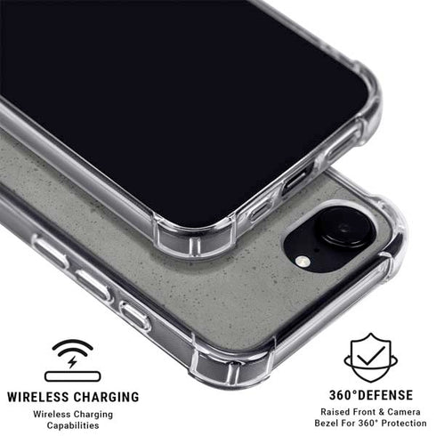 Speckle Grey Concrete iPhone 16e Clear Case