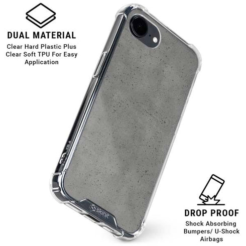 Speckle Grey Concrete iPhone 16e Clear Case