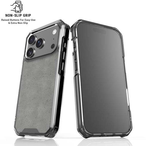 Speckle Grey Concrete iPhone 17 Pro Max Clear Case