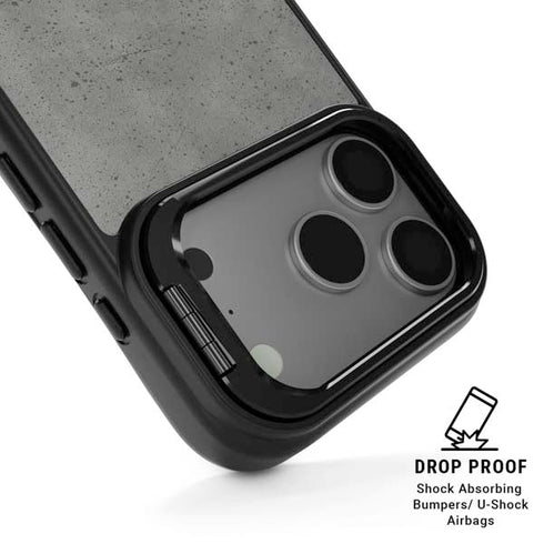 Speckle Grey Concrete iPhone 17 Pro Max Kickstand Case