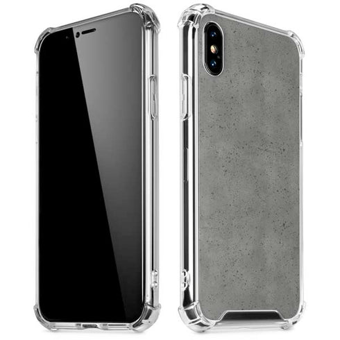Speckle Grey Concrete iPhone X/XS Clear Case
