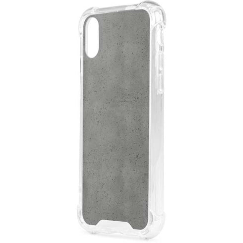 Speckle Grey Concrete iPhone XS Clear Case