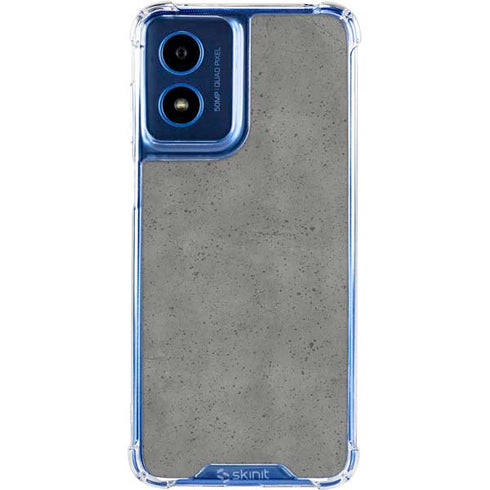 Speckle Grey Concrete Moto G 5G (2024) Clear Case