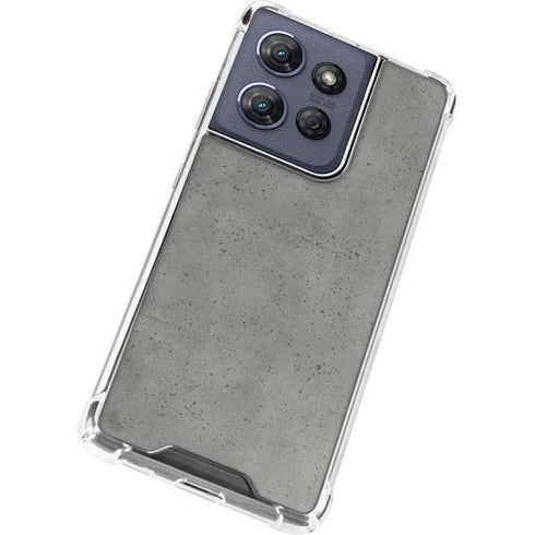 Speckle Grey Concrete Moto G Play 5G (2025) Clear Case