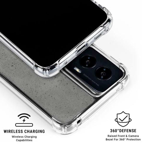 Speckle Grey Concrete Moto G Power 5G (2024) Clear Case