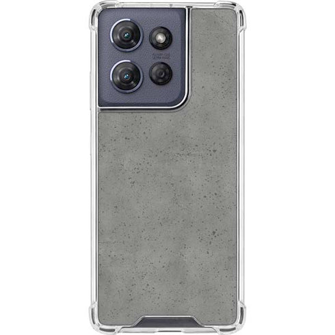 Speckle Grey Concrete Moto G Power 5G (2025) Clear Case