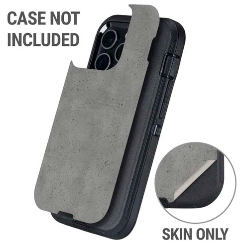 Speckle Grey Concrete Otterbox Defender iPhone Skin