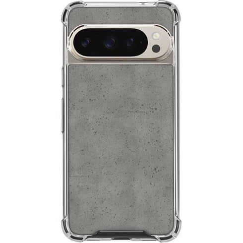 Speckle Grey Concrete Pixel 9 Pro XL Clear Case