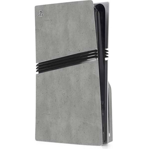 Speckle Grey Concrete PS5 Pro Disk Console Skin