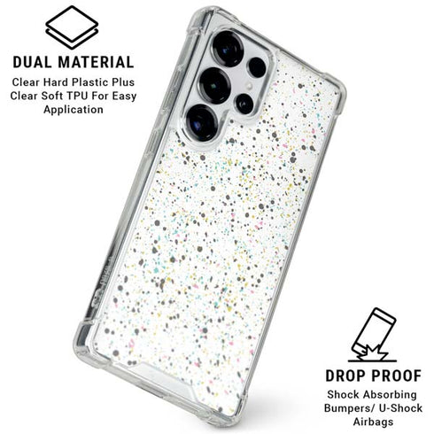Speckled Funfetti Galaxy S25 Ultra Clear Case