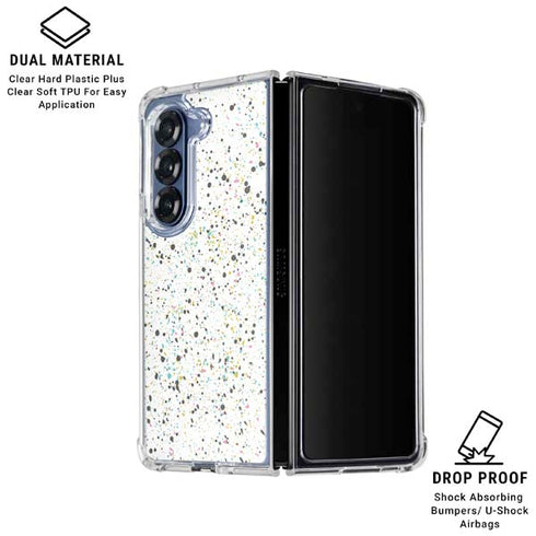 Speckled Funfetti Galaxy Z Fold6 Clear Case
