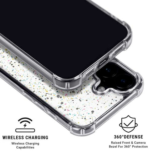Speckled Funfetti iPhone 16 Plus Clear Case