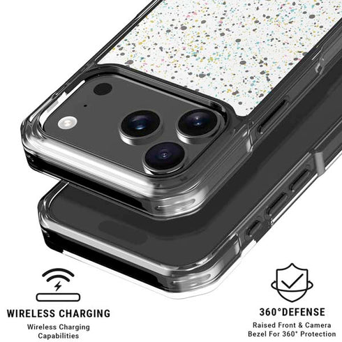 Speckled Funfetti iPhone 18 Pro Clear Case