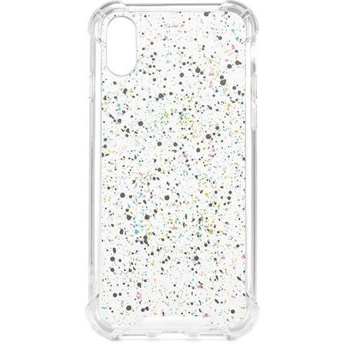 Speckled Funfetti iPhone XS Clear Case