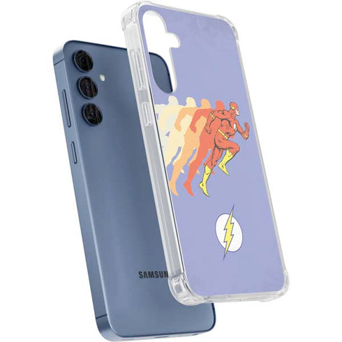 DC Comics The Flash Speed Mode Pose Galaxy A35 5G Clear Case