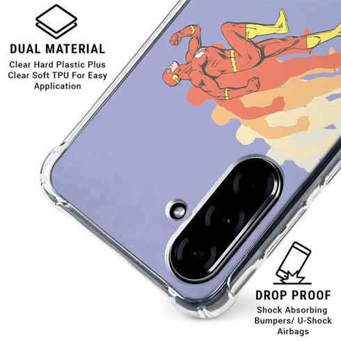 DC Comics The Flash Speed Mode Pose Galaxy A36 5G Clear Case