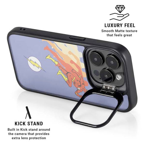 DC Comics The Flash Speed Mode Pose iPhone 14 Pro Kickstand Case