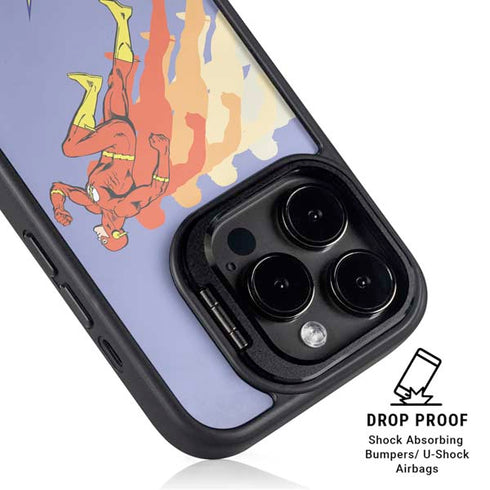DC Comics The Flash Speed Mode Pose iPhone 14 Pro Kickstand Case