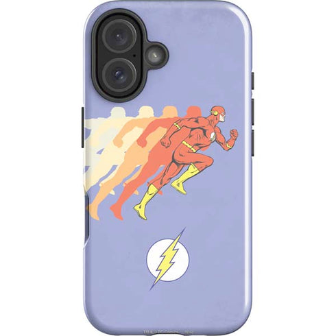 DC Comics The Flash Speed Mode Pose iPhone 16 Plus Impact Case
