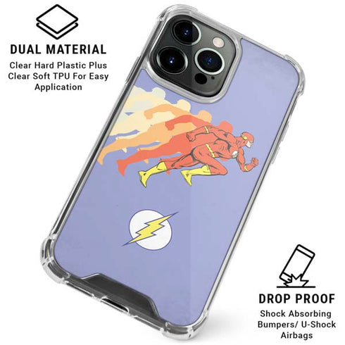 DC Comics The Flash Speed Mode Pose iPhone 16 Pro Clear Case