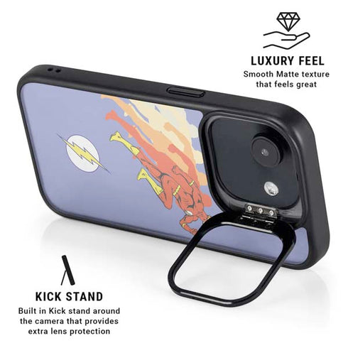 DC Comics The Flash Speed Mode Pose iPhone 16e Kickstand Case