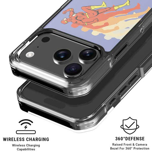 DC Comics The Flash Speed Mode Pose iPhone 18 Pro Clear Case