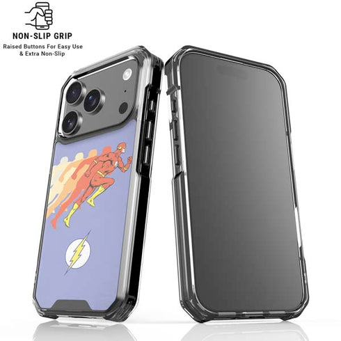DC Comics The Flash Speed Mode Pose iPhone 18 Pro Clear Case