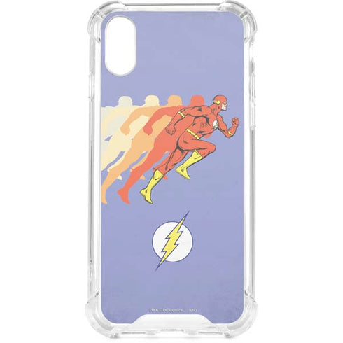 DC Comics The Flash Speed Mode Pose iPhone XS Clear Case