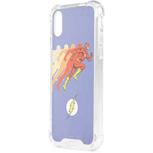 DC Comics The Flash Speed Mode Pose iPhone XS Clear Case