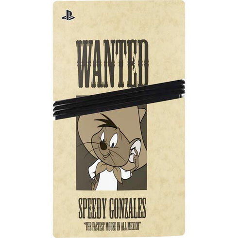 Looney Tunes Speedy Gonzales- Andale! Andale! PS5 Pro Disk Console Skin
