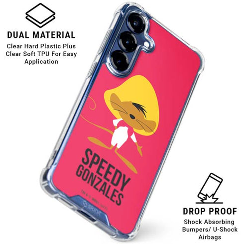 Looney Tunes Speedy Gonzales Identity Galaxy S25 Plus Clear Case
