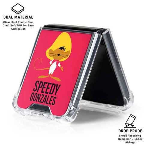 Looney Tunes Speedy Gonzales Identity Galaxy Z Flip6 Clear Case