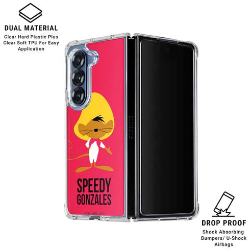 Looney Tunes Speedy Gonzales Identity Galaxy Z Fold6 Clear Case