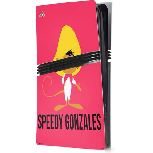 Looney Tunes Speedy Gonzales Identity PS5 Pro Console Skin