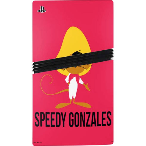 Looney Tunes Speedy Gonzales Identity PS5 Pro Disk Console Skin