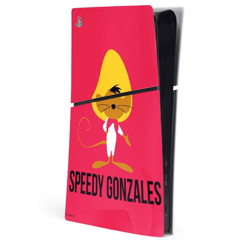 Looney Tunes Speedy Gonzales Identity PS5 Slim Digital Edition Console Skin
