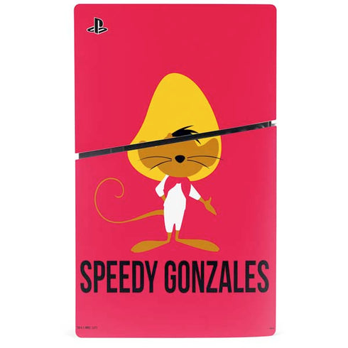 Looney Tunes Speedy Gonzales Identity PS5 Slim Digital Edition Console Skin