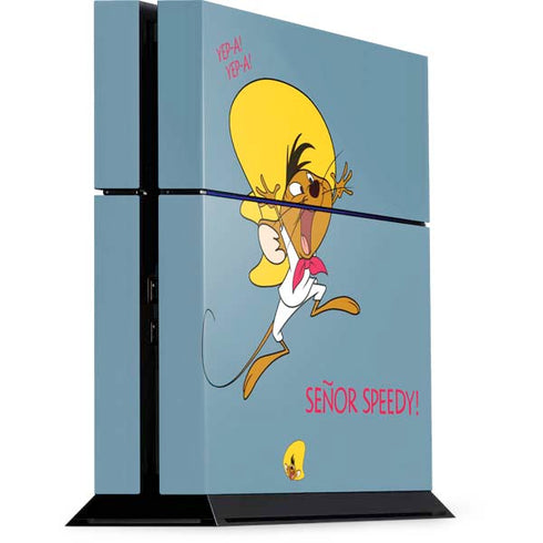 Looney Tunes Speedy Gonzales -Yepa! Yepa! PS4 Console Skin