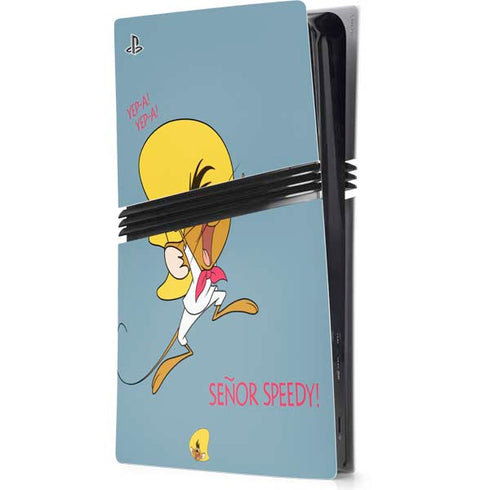 Looney Tunes Speedy Gonzales -Yepa! Yepa! PS5 Pro Console Skin