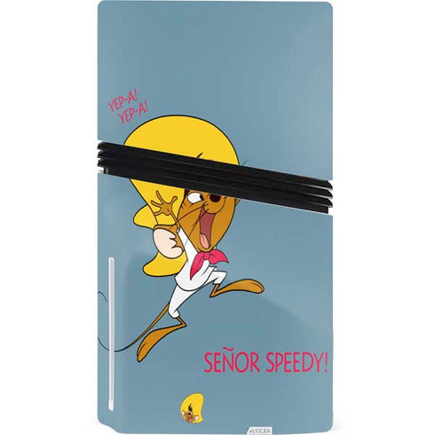 Looney Tunes Speedy Gonzales -Yepa! Yepa! PS5 Pro Disk Bundle Skin
