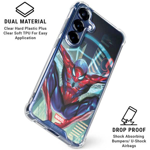 Marvel Spiderman Spiderman Armor MK IV Galaxy S25 Clear Case